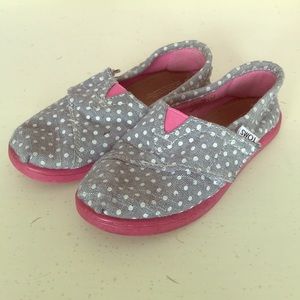 Polka dot Toms. Toddler size 10